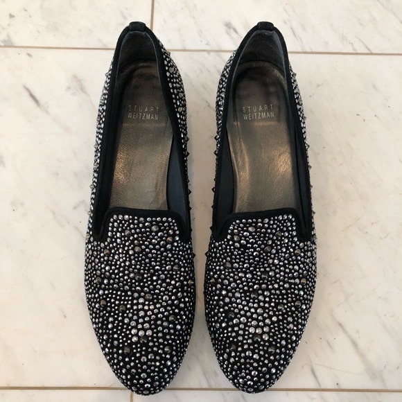 ❌SOLD❌Stuart weitzman studded suede loafer - 7.5 - Picture 5 of 7